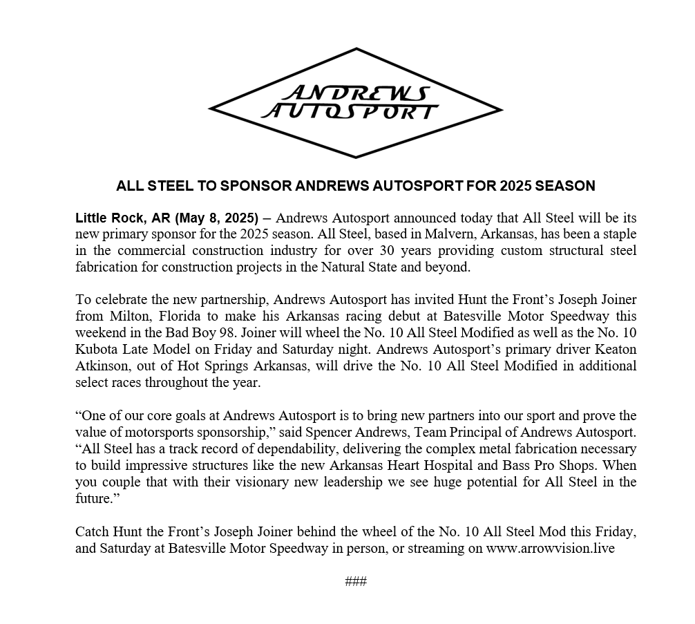 Andrews Autosport tweet media