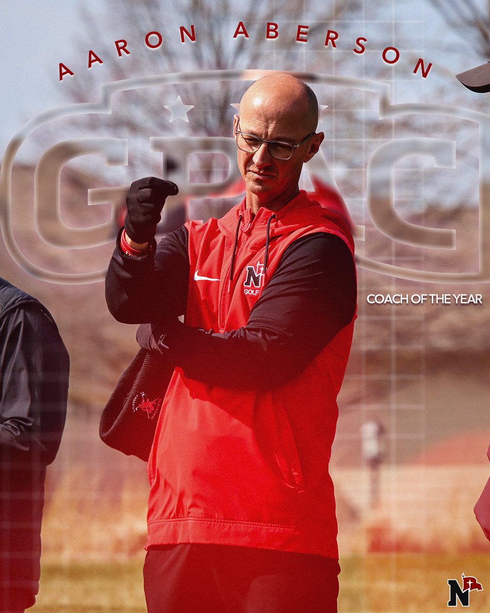NWC Red Raiders (@nwcraiders) on Twitter photo β³οΈ π»π―π¬ π΄π¨π΅ π¨π» π»π―π¬ π―π¬π³π΄! Aaron Aberson is the GPAC Coach of the Year for the EIGHTH time!
#RaidersStandOut | <a href="/nwcmgolf/">Northwestern College Mens Golf</a> β³οΈ π»π―π¬ π΄π¨π΅ π¨π» π»π―π¬ π―π¬π³π΄! Aaron Aberson is the GPAC Coach of the Year for the EIGHTH time!
#RaidersStandOut | <a href="/nwcmgolf/">Northwestern College Mens Golf</a>