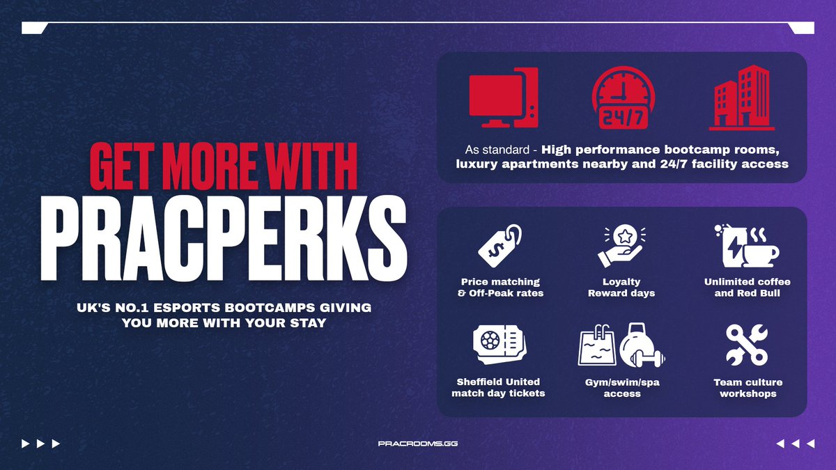 Pracrooms.gg (@pracrooms) on Twitter photo Introducing PracPerks โญ
Our new range to help you get more with the UK's #1 bootcamp supplier ๐
Talk to us and we'll give you our best deals: hello@pracrooms.gg ๐ฉ Introducing PracPerks โญ
Our new range to help you get more with the UK's #1 bootcamp supplier ๐
Talk to us and we'll give you our best deals: hello@pracrooms.gg ๐ฉ