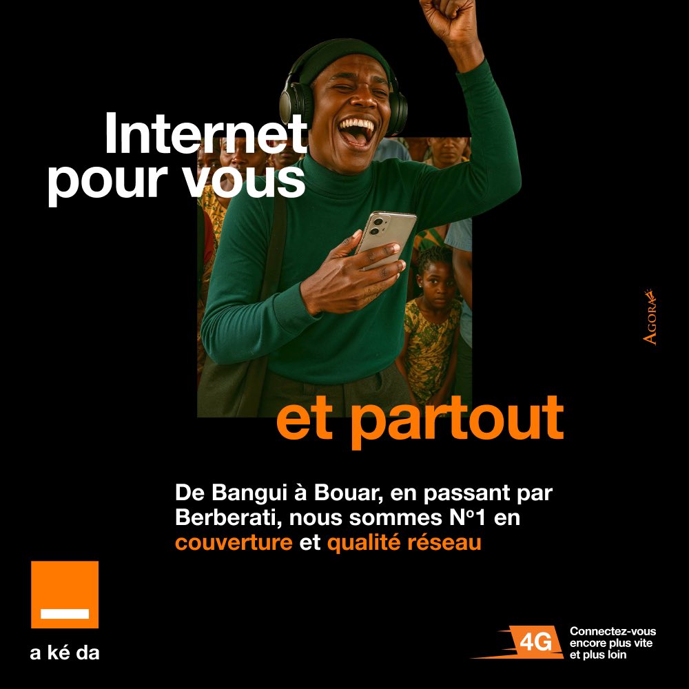 Peu importe où vous êtes, vous pouvez compter sur le réseau Orange.🧡🛜

Nous sommes n•1 🥇 en couverture et qualité réseau.✅

#OrangeAKeDa #Réseau #4G
#Connexion