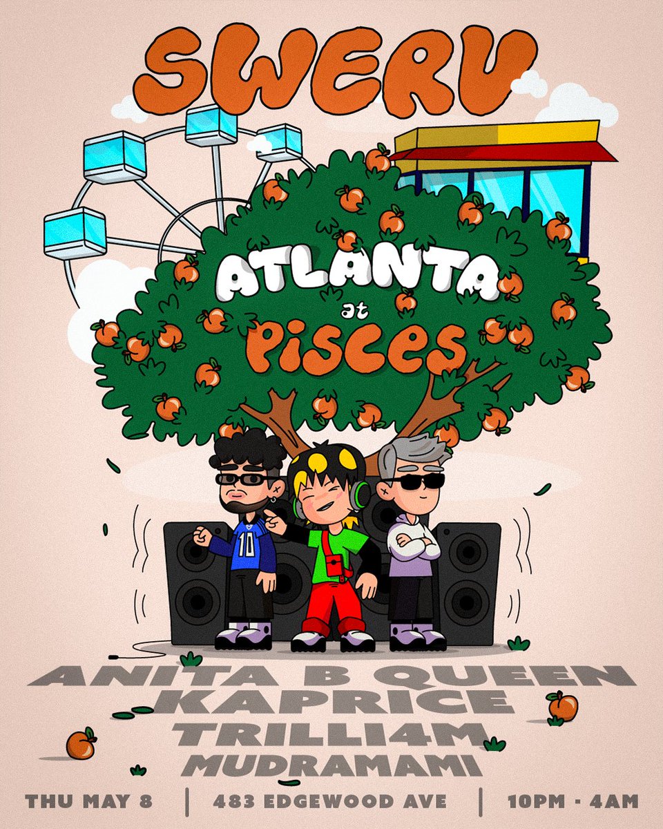 AquinoWill's tweet photo. Tonight is Swerv ATL at Pisces♓️ - a literal dream come true 😍#swervba #esotraonda https://t.co/T2KFQzGYBJ