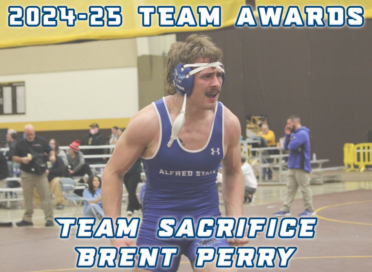 Alfred State Wrestling (@alfredwrestling) on Twitter photo Ox Gang end of year team awards! Team Sacrifice award winner is Brent Perry!
π
NCAA All-Region
π₯ AMCC Finalist
π
Ithaca Invite Place Winner
π NWCA Scholar All-American
3οΈβ£ Wins in 3 Diff Weight Classes
π Double Digit Wins by Pin
πββοΈ 23 Season Wins
π Winter Session Cup Champ Ox Gang end of year team awards! Team Sacrifice award winner is Brent Perry!
π
NCAA All-Region
π₯ AMCC Finalist
π
Ithaca Invite Place Winner
π NWCA Scholar All-American
3οΈβ£ Wins in 3 Diff Weight Classes
π Double Digit Wins by Pin
πββοΈ 23 Season Wins
π Winter Session Cup Champ