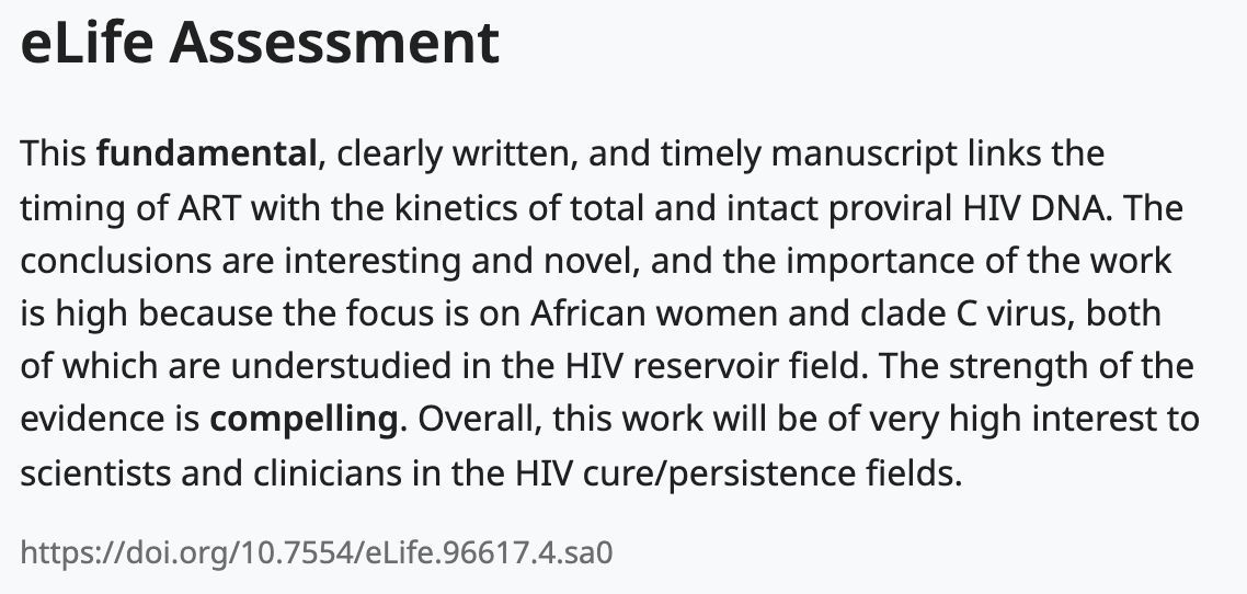 Differences in HIV-1 reservoir size, landscape characteristics, and decay dynamics in acute and chronic treated HIV-1 Clade C infection

Co-authors include DARE researcher Prof Mathais Lichterfeld
#HIVcure
 buff.ly/veeX7Rr