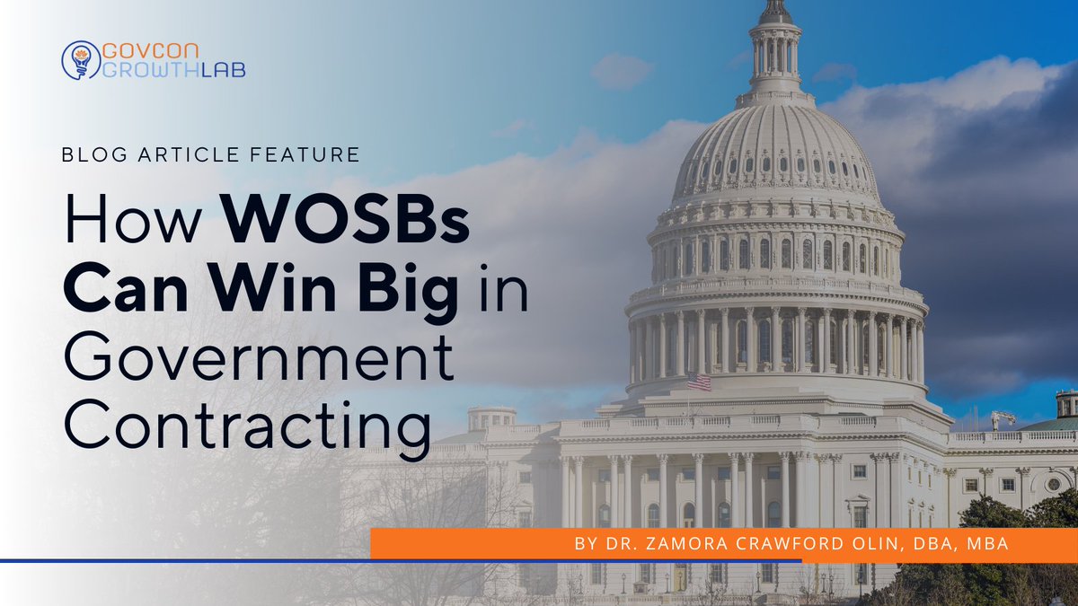 🚨Article Feature Alert!🚨

Check out "How #WOSBs Can Win Big in Government Contracting," featured on the <a href="/TheBOSSNetwork/">The BOSS Network</a> #Blog! A must-read for a #WOSB ready to break into #GovCon.

📝 Read the full article: ow.ly/I35W50VPmms

#TheBOSSNetwork #GCGL #CrawfordOlin