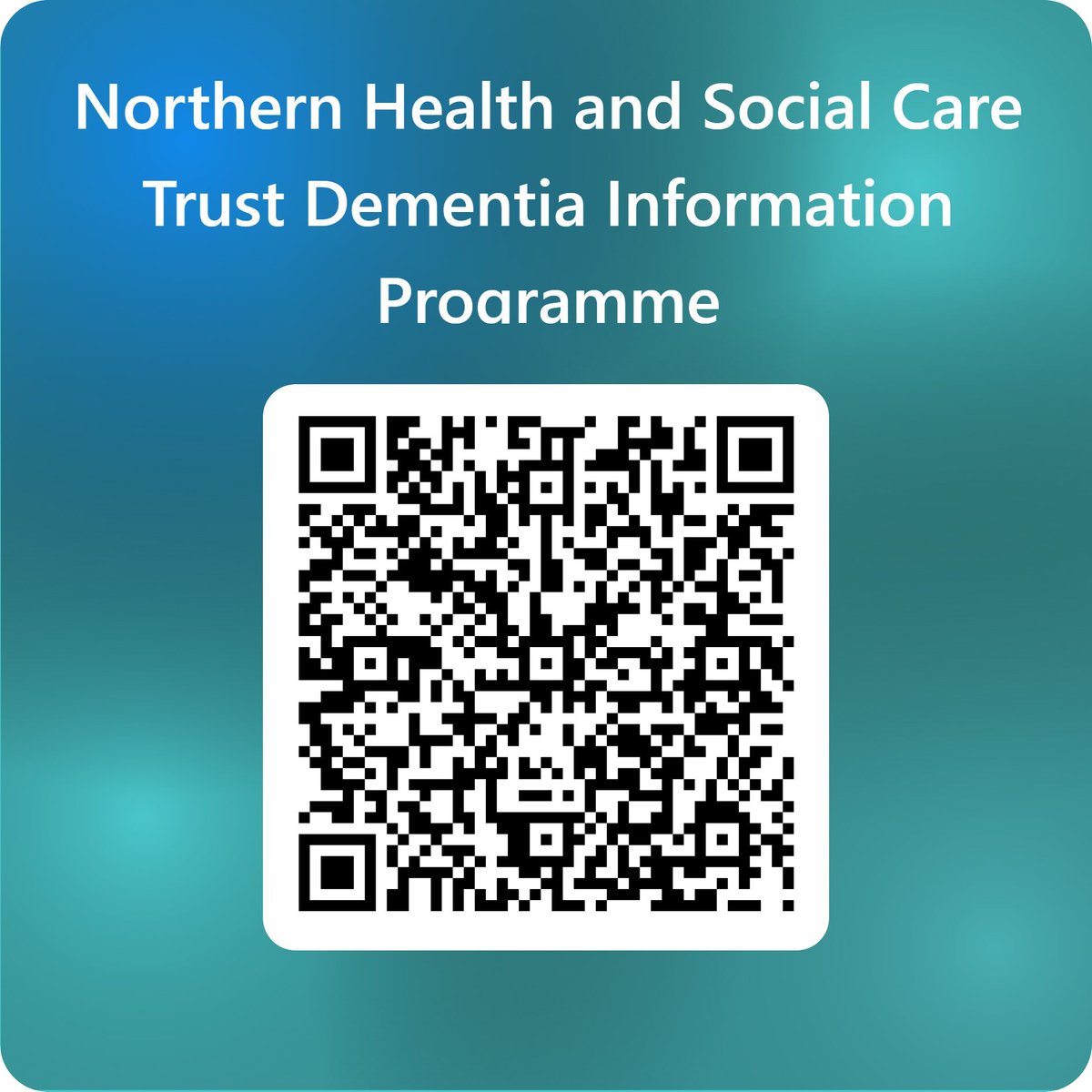 Adrian Friel (@adrian_friel02) on Twitter photo Our dementia information programme begins next Wednesday there is still time to book a place. Scan the QR code below to register. <a href="/AlzSocNI/">Alzheimer’s Society Northern Ireland</a> <a href="/NHSCTrust/">Northern Trust</a> Our dementia information programme begins next Wednesday there is still time to book a place. Scan the QR code below to register. <a href="/AlzSocNI/">Alzheimer’s Society Northern Ireland</a> <a href="/NHSCTrust/">Northern Trust</a>