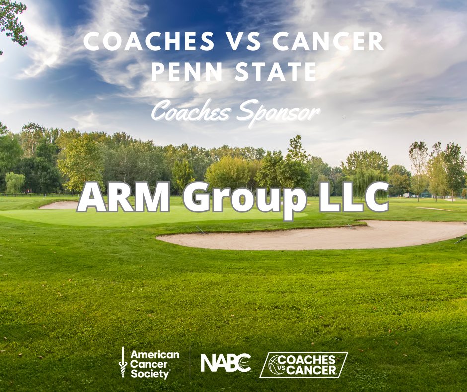 Thank you to <a href="/armgroupinc/">ARM Group</a> for joining us for their 18th year as a supporter of Penn State Coaches vs Cancer! We cannot thank you enough for all that you have done in the fight against cancer! ⛳ cvcpennstate.org

#WeAre