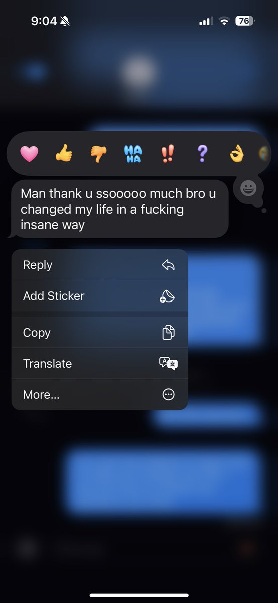 Never thought I’d ever get a message like this. Taught this dude how to trade and