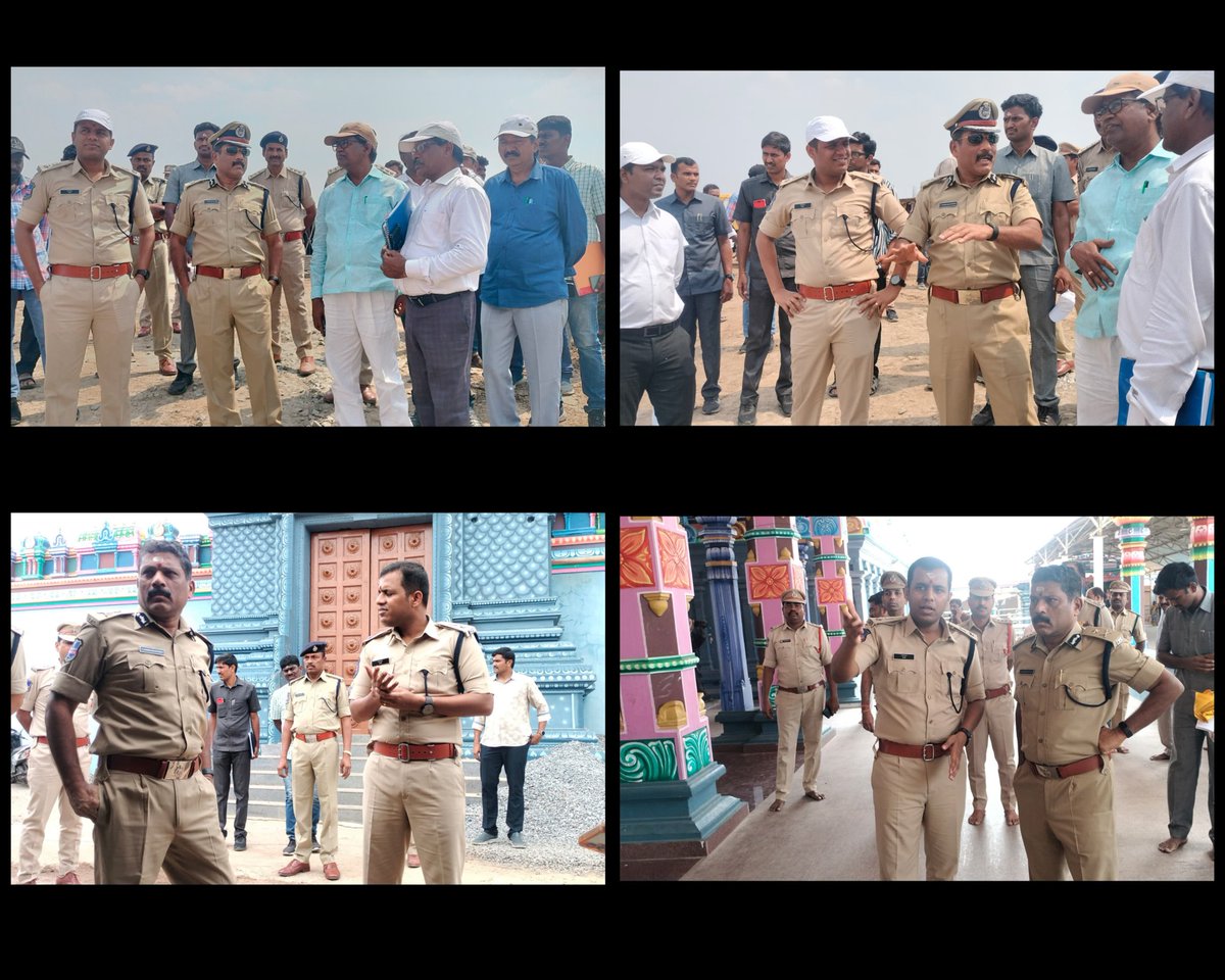 ఈ నెల 15 నుంచి 26  వరకు నిర్వహించనున్న #కాళేశ్వరం #సరస్వతీ #పుష్కరాల భద్రతా ఏర్పాట్లను పరిశీలించిన ఐజీ శ్రీ. S చంద్ర శేఖర్ రెడ్డి గారు. దేవాలయ పరిసర ప్రాంతాలు,
పార్కింగ్‌ ఏరియాలు, సీసీ కెమెరాల ఏర్పాటు, భక్తుల క్యూ లైన్ లు, పుష్కర ఘాట్ల వద్ద #భద్రతా చర్యల పరిశీలిన.<a href="/TelanganaDGP/">DGP TELANGANA POLICE</a>