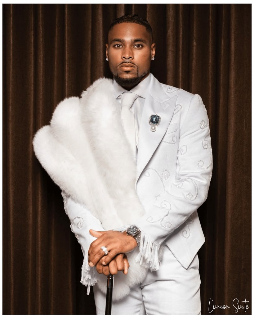 LunionSuite's tweet photo. ⁠Haitian-American fashion stylist Marc Desir has made significant waves in the fashion industry. He is renowned for his ability to blend cultural heritage with contemporary style. At the 2025 Met Gala, themed “Superfine: Tailoring Black Style.”⁠ https://t.co/PsreyLvI7R