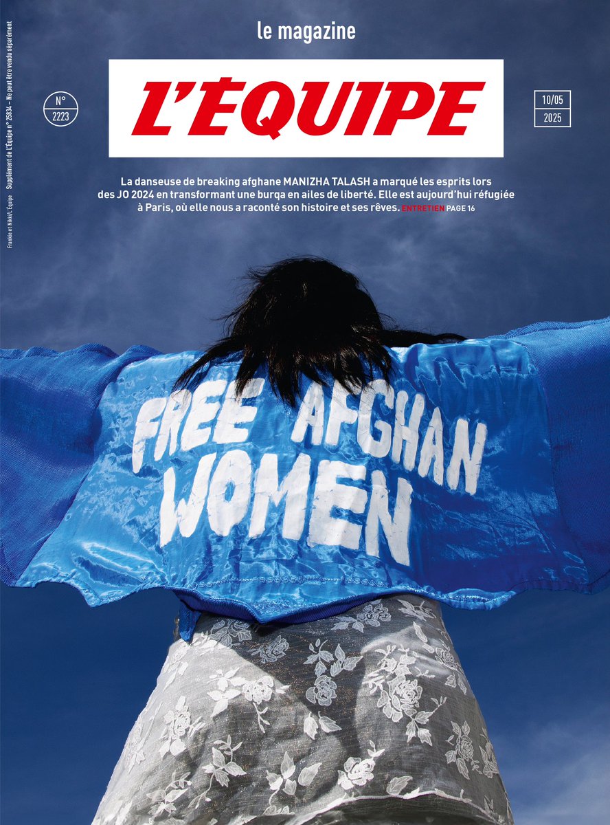n°2223, <a href="/lemaglequipe/">Le magazine L'Équipe</a> 🇦🇫✊🏼

FREE AFGHAN WOMEN

 lequipe.fr/Breaking/Artic…

📷 Frankie &amp; Nikki/<a href="/lequipe/">L'Équipe</a>