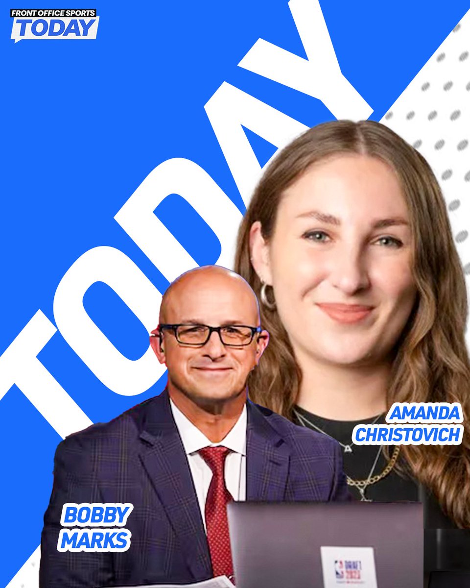 NBA front office insider <a href="/BobbyMarks42/">Bobby Marks</a> and <a href="/FOS/">Front Office Sports</a> college sports reported <a href="/achristovichh/">Amanda Christovich</a> join us on today's show.

Don't miss it » gofos.co/fos_today 📲