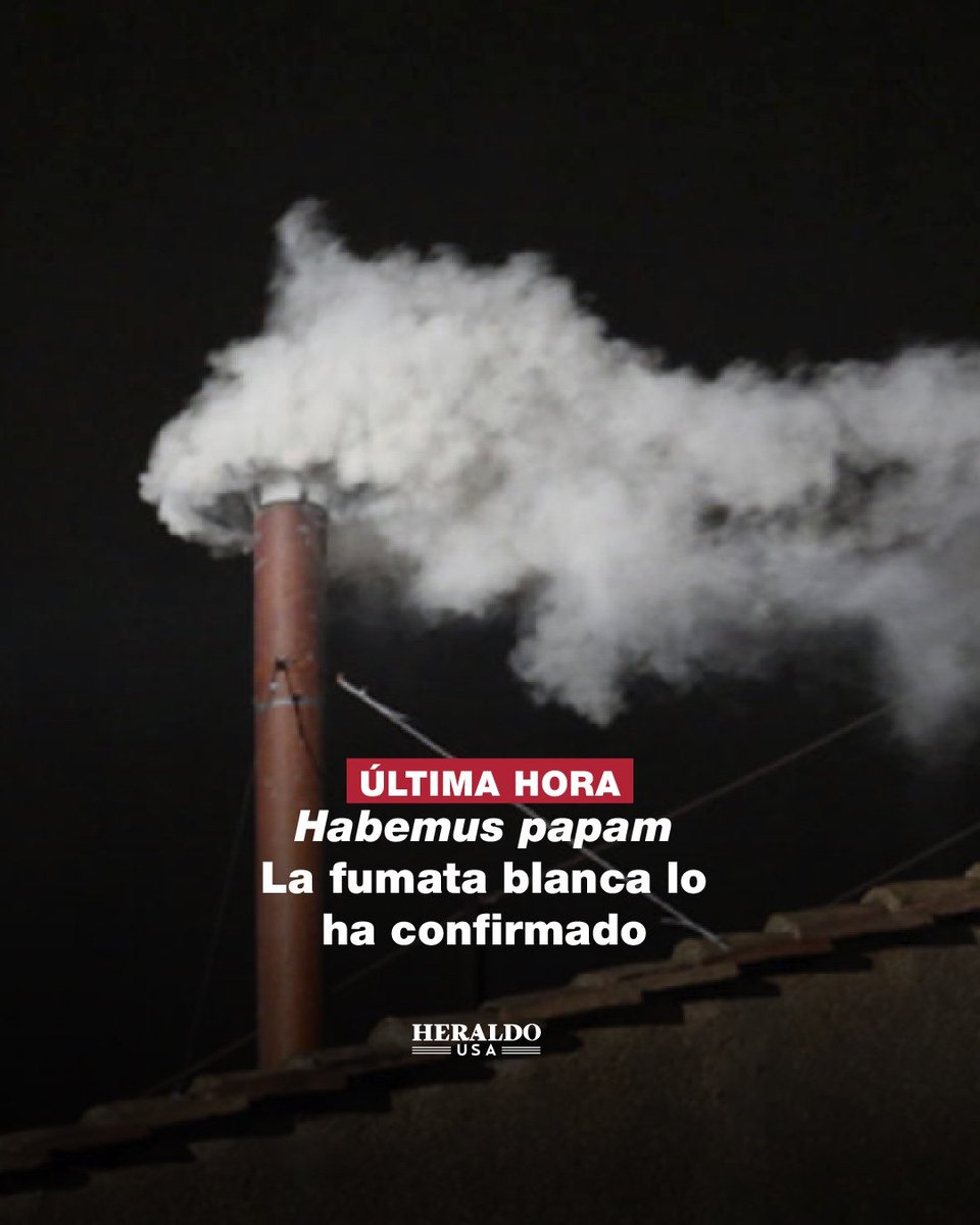 ¡Habemus Papam! La fumata blanca se alza en el Vaticano. El mundo ya tiene un nuevo Papa y su nombre pronto resonará en cada rincón 🕊✝️