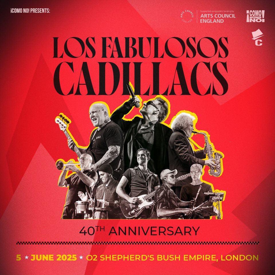 ¡ #LosCadillacsTocandoParaVos LONDON! 
📅 5 de junio 
🎟️ Tickets en fabulososcadillacs.com