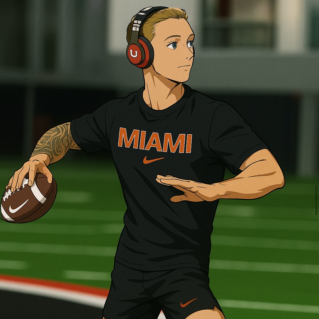 caneville305's tweet photo. The ceiling?

🏆 4,200 yds
🏆 35 TDs
🏆 6 INTs
🏆 ACC title
🏆 Playoff berth
🏆 Heisman buzz
🏆 1st-round NFL Draft pick

If the arm is right, Beck has that kind of year in him. Full break down in the Villan #memb👇 https://t.co/qV3l7S7wxi