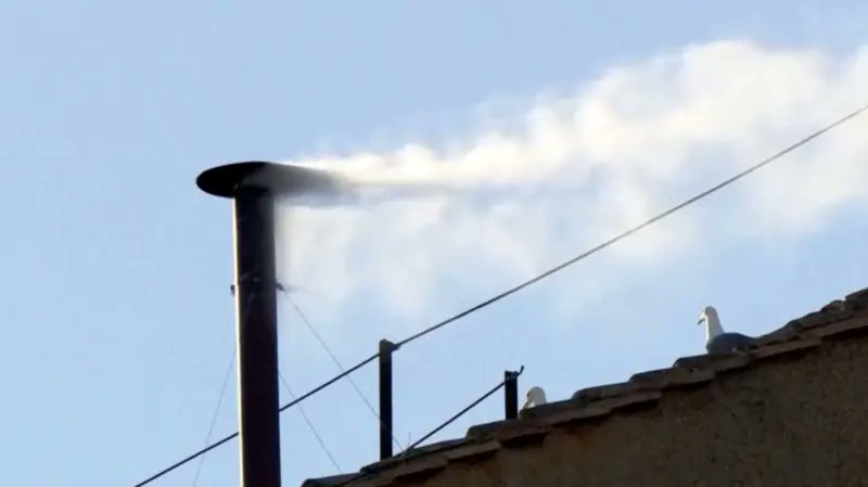 OrlaGuerin's tweet image. A new pope has been elected. Bells pealing in St. Peter's Square. New Pontiff elected on 4th vote. Crowds cheering, waiting for him to appear.