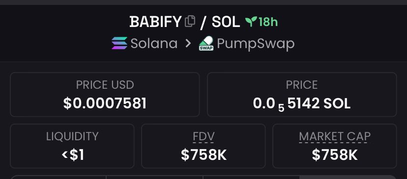 teesol_'s tweet photo. Our Alpha Group’s in-depth analysis of $BABIFY resulted in a 1.71504x gain.

CA:
CemfzAqaUGDof18CEdB1jv2CeECGQqMjWEMh8772pump

#ElonMusk 
#Solana 
#SOL 
#btc
#Crypto 
#CryptoCommunity 
#SolanaAirdrop 
#SolanaCommunity 
#TrendingNews 
#CryptoMarkets https://t.co/11T34ANovW