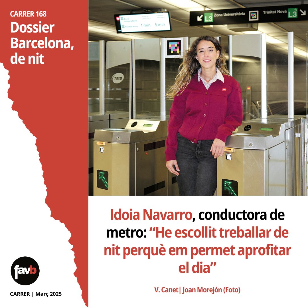 laveudelcarrer's tweet image. 🔴 CARRER 168 | Com és treballar mentre la ciutat dorm?
🗣️ Amb motiu del dossier 'Barcelona de nit' hem entrevistat tres treballadores perquè ens ho expliquin
🔗 carrer.cat/articles/dossi…
✍️ V. Canet
📸 Joan Morejón