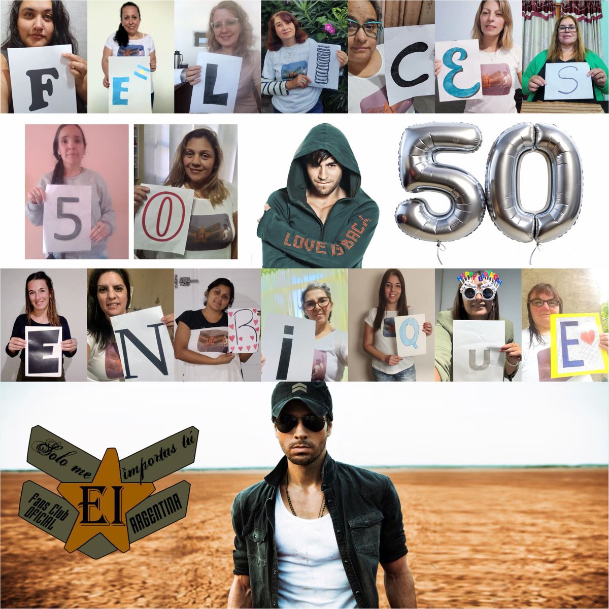 PUPIFER (@pupifer13) on Twitter photo FELICES 50 AÑOS ENRIQUE 🥳
Las chicas de tu FC Oficial <a href="/smeimportastu/">FCO Sólo Me Importas Tú</a> te deseamos toda la felicidad del Mundo Hoy y Siempre!!🇦🇷♥️
Nunca dudes que tus Fans estaremos incondicionalmente a tu lado!
#happybirthdayEnrique #Enrique50birthday
<a href="/enriqueiglesias/">Enrique Iglesias</a> <a href="/smeimportastu/">FCO Sólo Me Importas Tú</a> FELICES 50 AÑOS ENRIQUE 🥳
Las chicas de tu FC Oficial <a href="/smeimportastu/">FCO Sólo Me Importas Tú</a> te deseamos toda la felicidad del Mundo Hoy y Siempre!!🇦🇷♥️
Nunca dudes que tus Fans estaremos incondicionalmente a tu lado!
#happybirthdayEnrique #Enrique50birthday
<a href="/enriqueiglesias/">Enrique Iglesias</a> <a href="/smeimportastu/">FCO Sólo Me Importas Tú</a>
