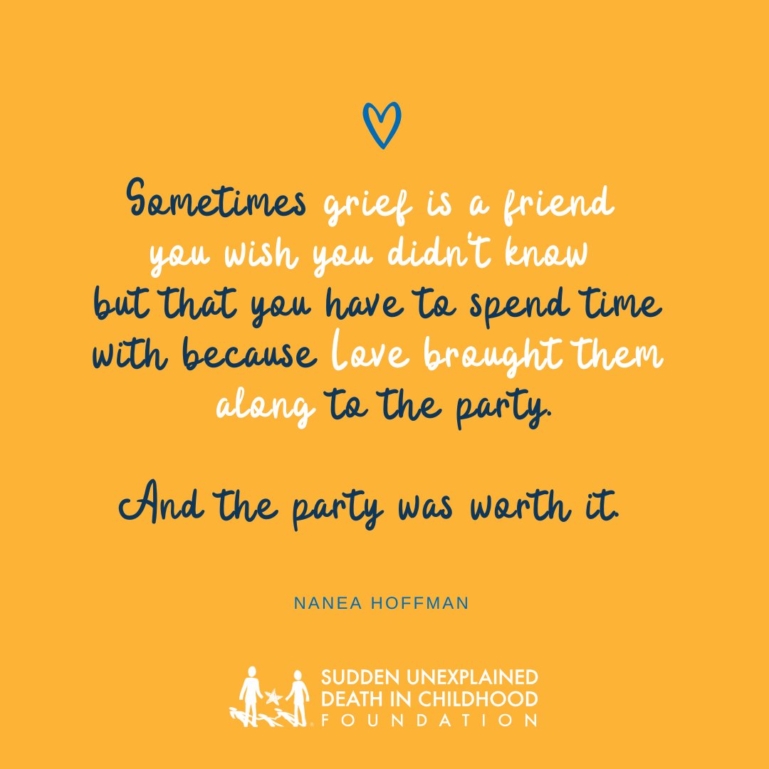 Grief after child loss is the uninvited guest Love brings—because the party of their life was worth it. 💛 #GriefAndLove #SUDC #ChildLossAwareness #TheSUDCFoundation #SUDCAwareness #SuddenUnexplainedDeathinChildhood #Grief