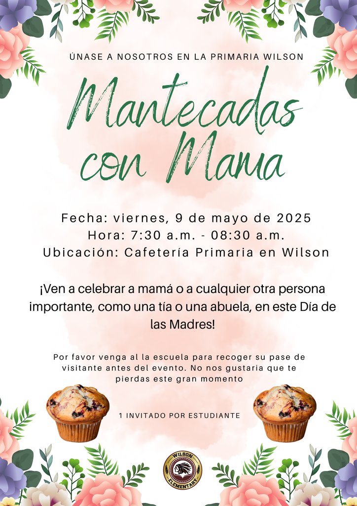 Celebrate mom or any other important guardian such as an aunt or grandma TOMORROW, Friday, May 9th.  If you can, please get down and enter the school with your child.  Please get your visitor's tag before the event to avoid any delays.