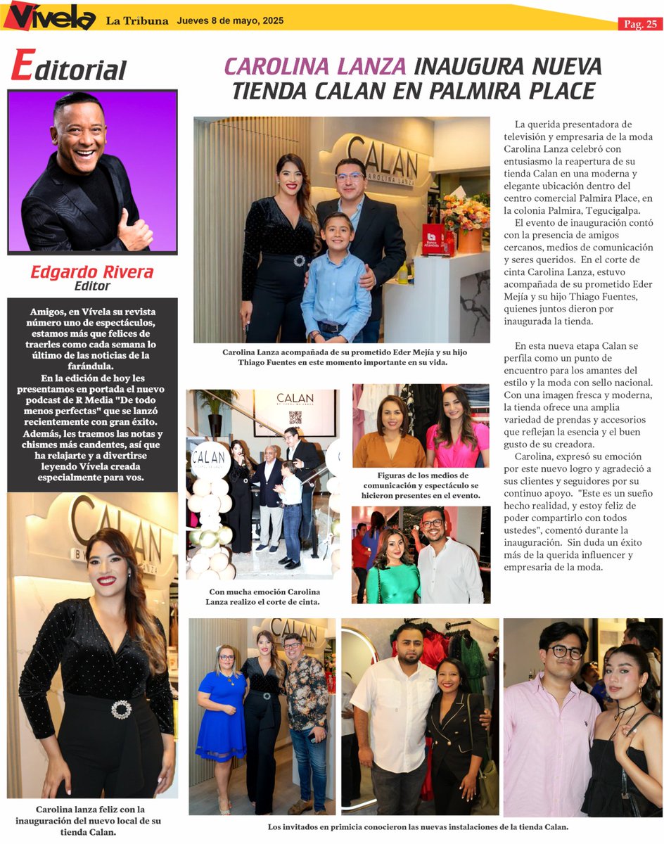 🔶️ .Búsca tu <a href="/revistavivelahn/">revistavivela</a> con lo mejor de la farándula en tu diario La Tribuna. Editor: <a href="/edgardoriverah/">Edgardo Rivera</a> 🗞📰💻📱