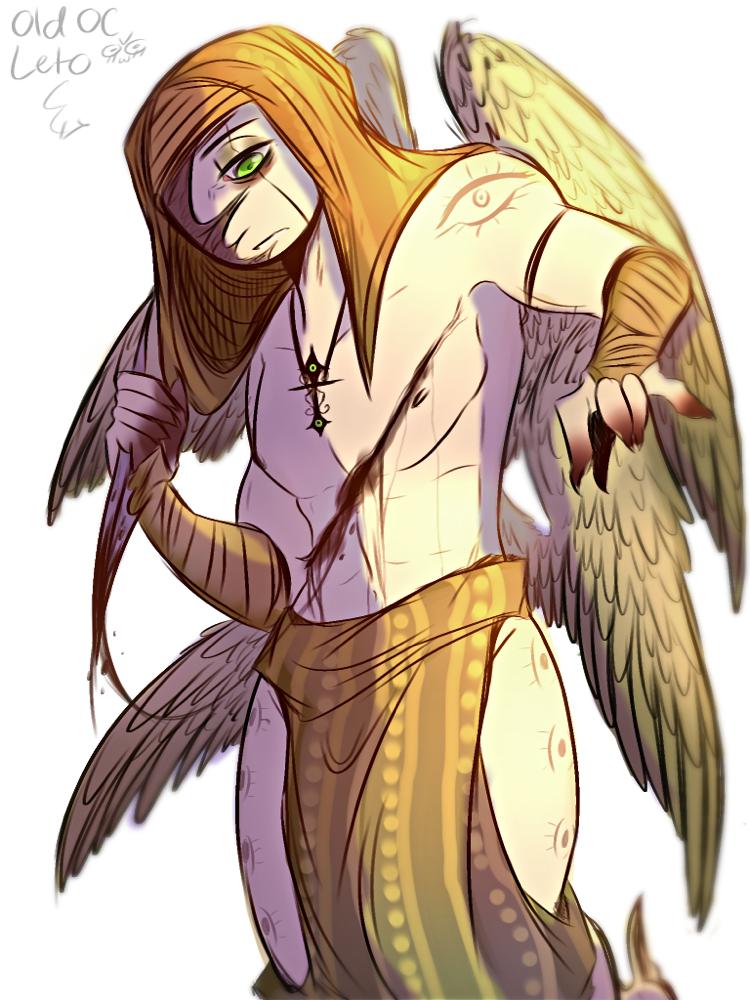 ScoutsWorld400's tweet image. Redrew old oc's of mine 🦆✨🦆 Their name is Leto, the forgotten soul bonding angel 🥀 #Leto #doodles #oc #redraw 
Missed drawing round headed oc's- /silly