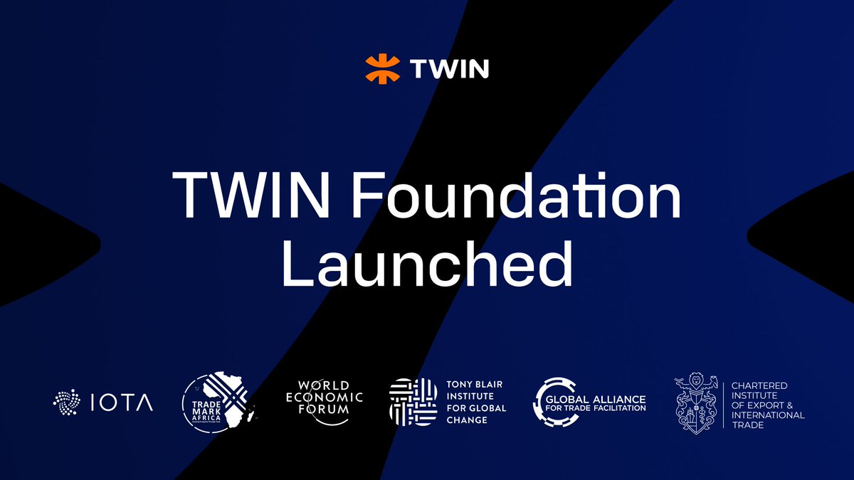 Dominik Schiener (@domschiener) on Twitter photo Real. World. Adoption.
This is an incredibly proud moment for us at IOTA as we have officially launched the TWIN Foundation with our amazing partners.
Announced today in Zambia during the <a href="/AfCFTA/">AfCFTA Secretariat Official</a> Forum, what started out in Kenya together with Trademark Africa, is now evolving Real. World. Adoption.
This is an incredibly proud moment for us at IOTA as we have officially launched the TWIN Foundation with our amazing partners.
Announced today in Zambia during the <a href="/AfCFTA/">AfCFTA Secretariat Official</a> Forum, what started out in Kenya together with Trademark Africa, is now evolving