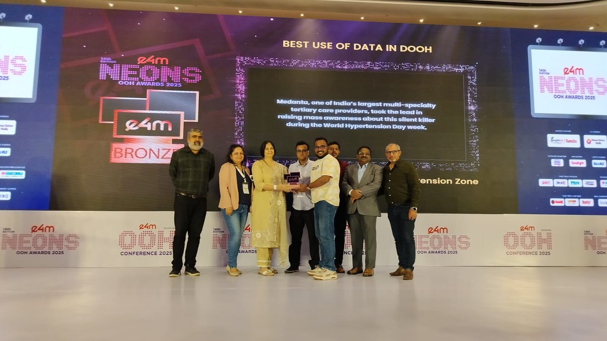 e4mevents's tweet image. 🔥 Big applause for the champions of OOH!

Category: Best Use of Data in DOOH
Winner: @medanta
  #XPERIAGROUP   @Microsoft
  @Posterscope
    @GoogleIndia @GroupMWorldwide   @cathaypacific @PublicisGroupe

#OOHAwards #e4mNeonsOOH #CreativeImpact