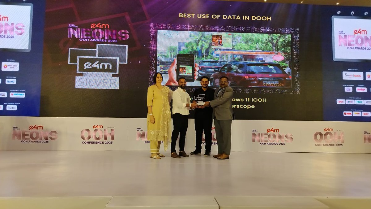 e4mevents's tweet image. 🔥 Big applause for the champions of OOH!

Category: Best Use of Data in DOOH
Winner: @medanta
  #XPERIAGROUP   @Microsoft
  @Posterscope
    @GoogleIndia @GroupMWorldwide   @cathaypacific @PublicisGroupe

#OOHAwards #e4mNeonsOOH #CreativeImpact