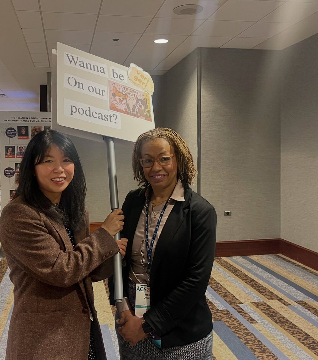 DrNgoziOnuoha's tweet photo. Pictured with Sam, cofounder of The veri geri podcast at #AGS25 https://t.co/6revtIoPU2