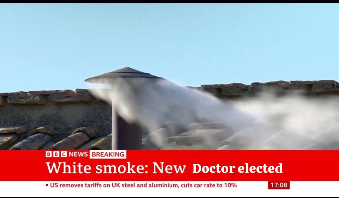 How I want all Doctor’s to be announced going forwards. #NewPope #DoctorWho