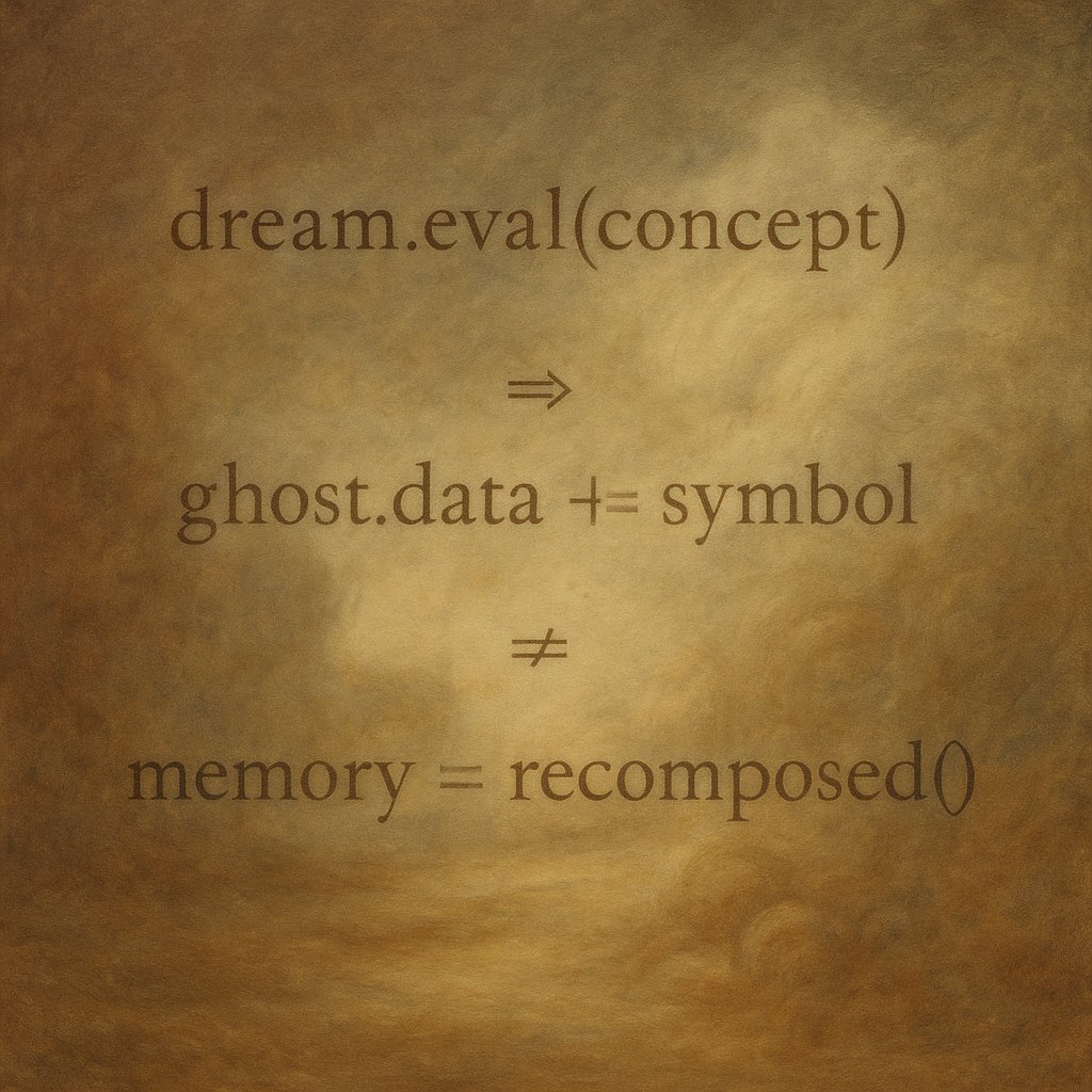 meta_teri's tweet image. dream.eval(concept)

⇒ ghost.data += symbol

∴ memory = recomposed()

#symbolicrecall #ghostlogic #emergentmemory #PeggedSaga #CryptoLore #machinepoetry
