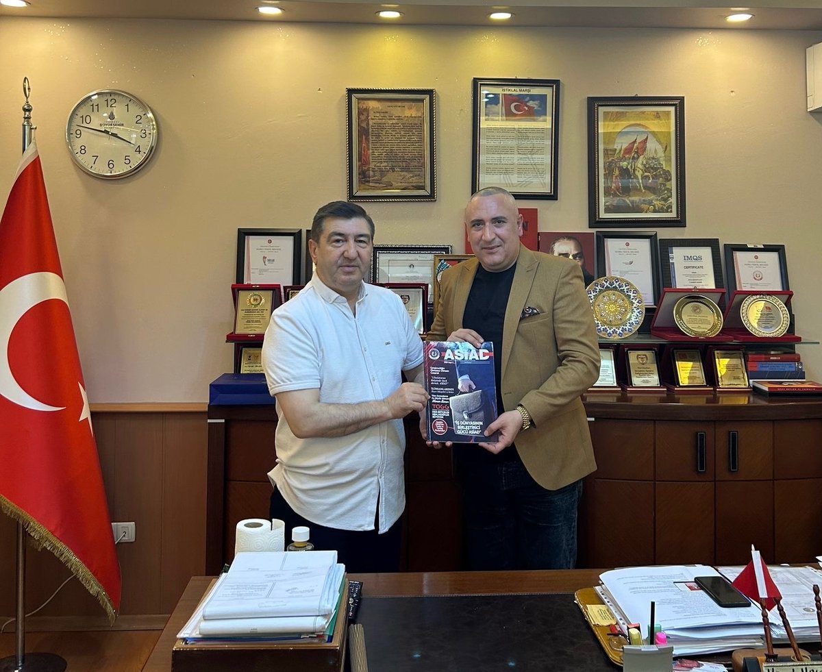 Güçlü Parti Genel Başkanı ve aynı zamanda ASİAD Kurucular Kurulu üyemiz, değerli dostum Sayın Osman Ünsal nazik ziyaretiyle bizleri onurlandırdı. Kendisine bu kıymetli ziyareti ve samimi sohbeti için gönülden teşekkür ederim. 
<a href="/Osmanunsal58/">Osman Ünsal</a> <a href="/GucluPartiGM/">Güçlü Parti</a>