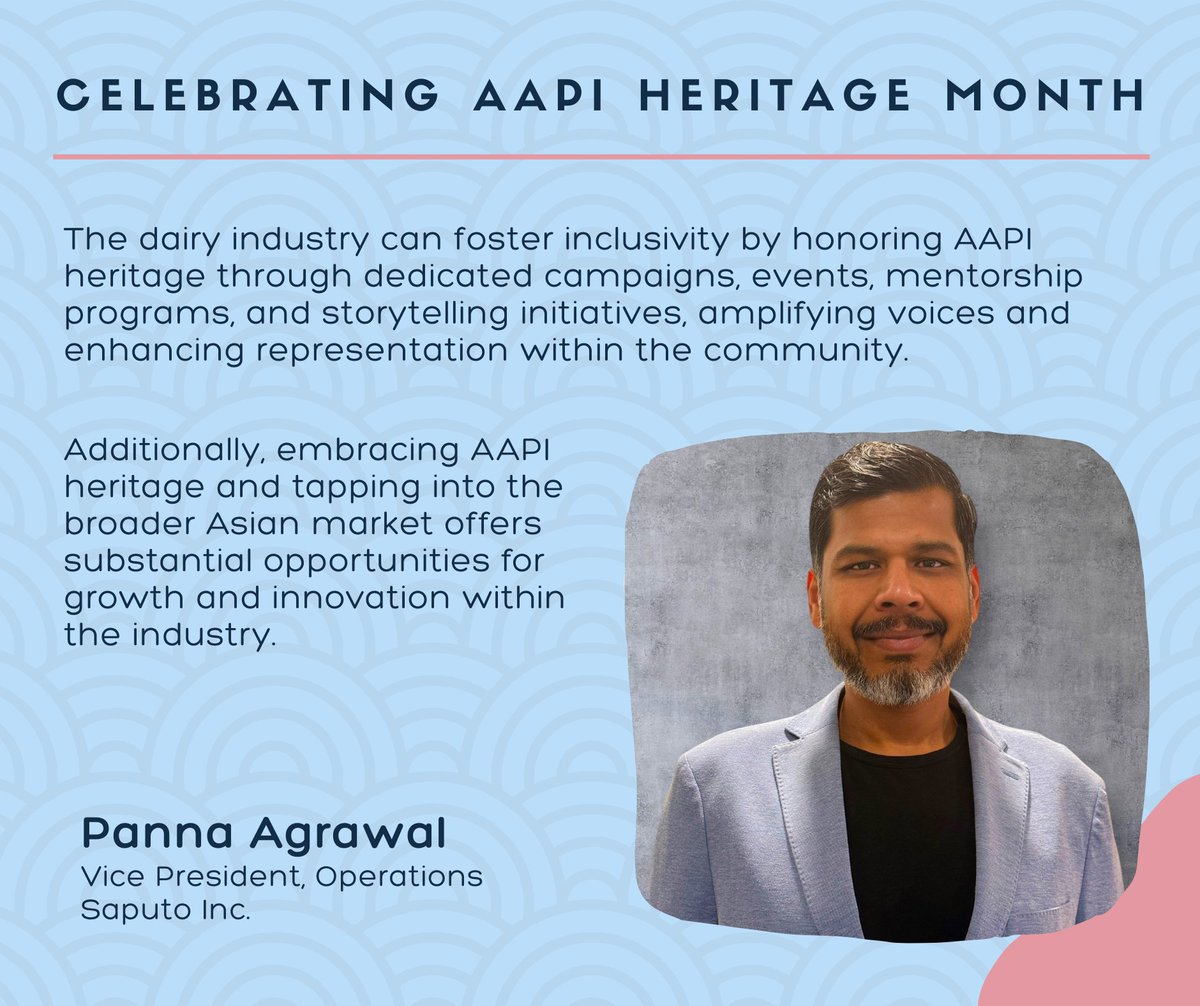 May is Asian American and Pacific Islander Heritage Month! We are excited to continue celebrating the diversity of AAPI Heritage and elevating the perspectives of several incredible AAPI members of the dairy industry.

Today we are honored to feature Panna Agrawal, vice president