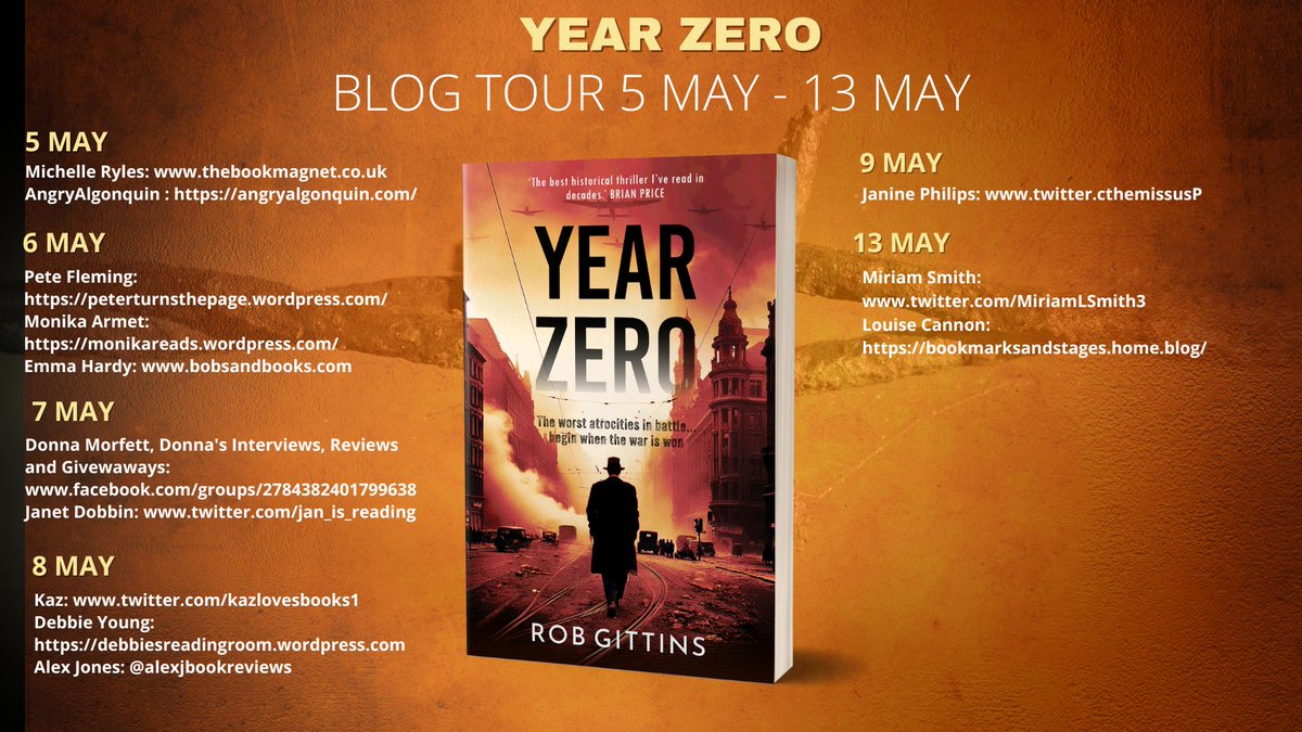 Kaz (@kazlovesbooks1) on Twitter photo Today, I'm on the #blogtour for Year Zero by <a href="/Gittins2Rob/">Rob Gittins</a> which was a brilliant WW2 read, very real
The book is published by <a href="/HobeckBooks/">Hobeck Books</a>
The tour is hosted by <a href="/HobeckBooks/">Hobeck Books</a>
My review can be read here : instagram.com/p/DJZhunKqOsB/… Today, I'm on the #blogtour for Year Zero by <a href="/Gittins2Rob/">Rob Gittins</a> which was a brilliant WW2 read, very real
The book is published by <a href="/HobeckBooks/">Hobeck Books</a>
The tour is hosted by <a href="/HobeckBooks/">Hobeck Books</a>
My review can be read here : instagram.com/p/DJZhunKqOsB/…