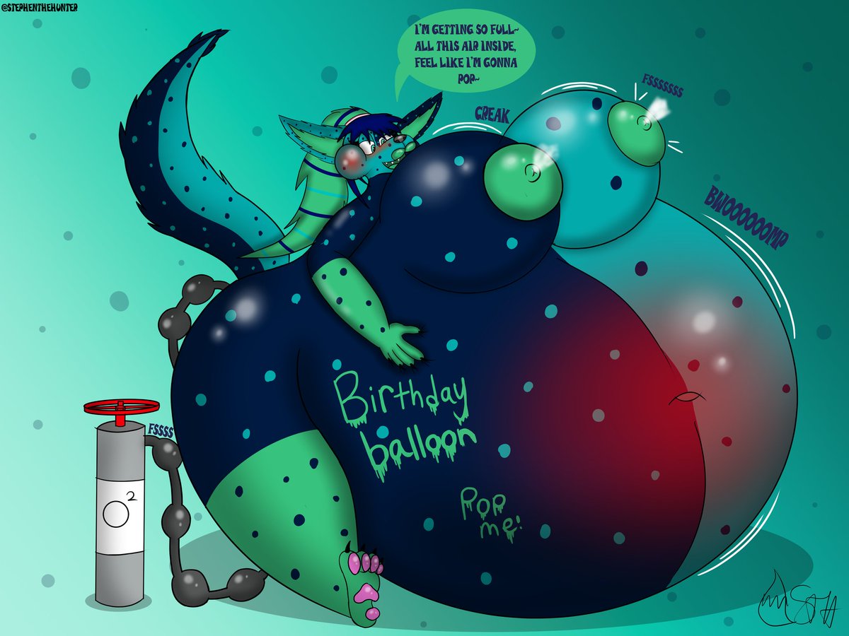 Late birthday gift for <a href="/boomloud12/">NIGHTMARES500🔞</a>!

Looks like Nighty is having some fun as a birthday balloon, looking ready to blow~

Hope y'all enjoy!