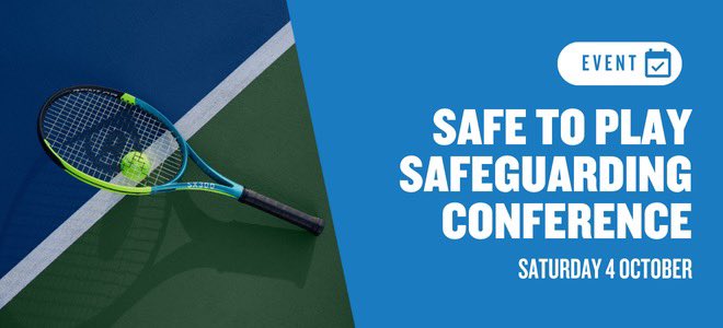 In support of NSPCC CPSU’s Keeping Your Child Safe in Sport Week 2025, the LTA is proud to host a day dedicated to safeguarding in tennis and padel.

Designed for Volunteers, Coaches, Officials, Committee Members, and parents.

Find out more:
eur.cvent.me/2Pwnq5