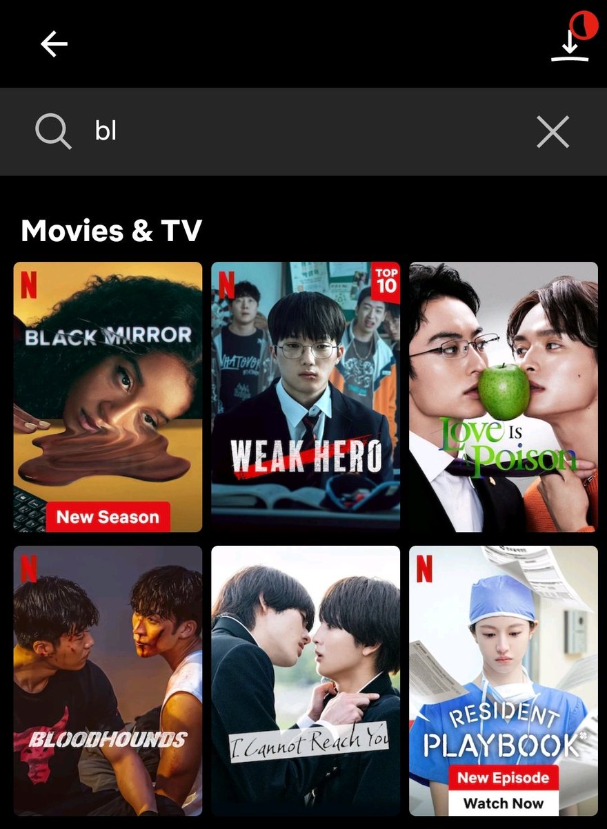 if you search bl on Netflix, weak hero comes up