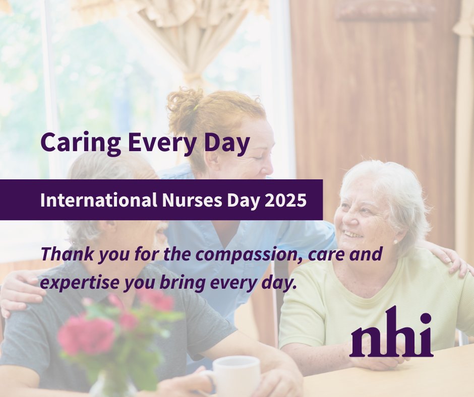 Caring Every Day 💜

This #InternationalNursesDay, we celebrate the compassion &amp; expertise of nurses in nursing homes.

#IND2025 #CaringEveryDay #NursingHomes #ThankYouNurses