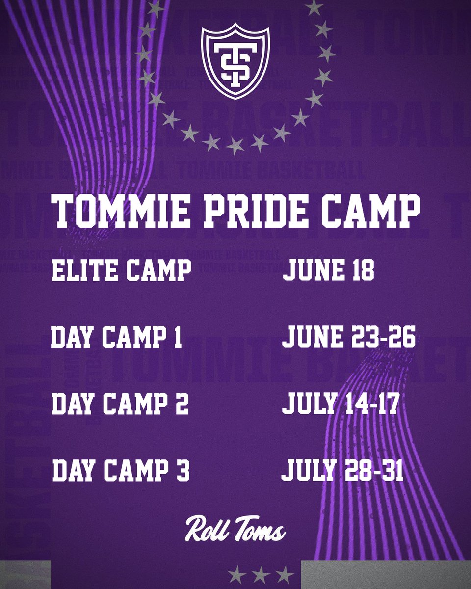 It's never too early to think about summer!

Sign up for Tommie Pride Camp today: bit.ly/4m8bUGl

#RollToms #WeOverMe