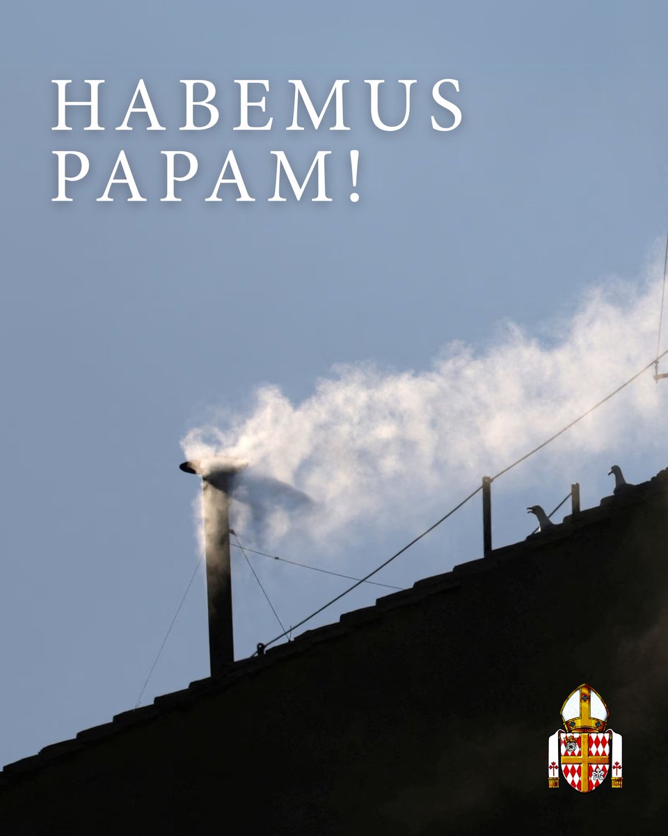 Habemus Papam! White smoke billowed from the Sistine Chapel's chimney this afternoon.

The new pope’s identity will be revealed shortly by Dominique Mamberti, the senior cardinal deacon.