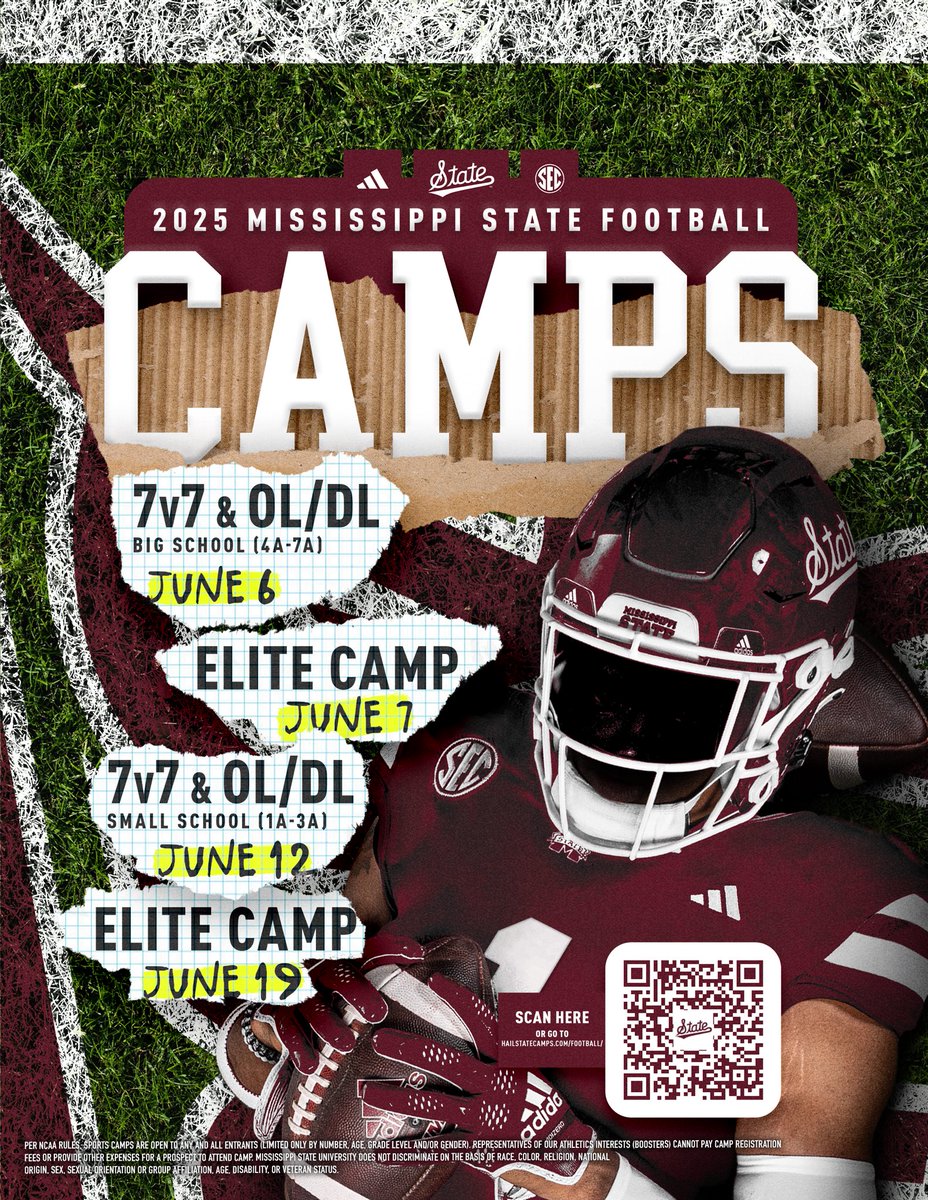 Thank you Mississippi state for the opportunity. I will be attending the Elite camp on June 7