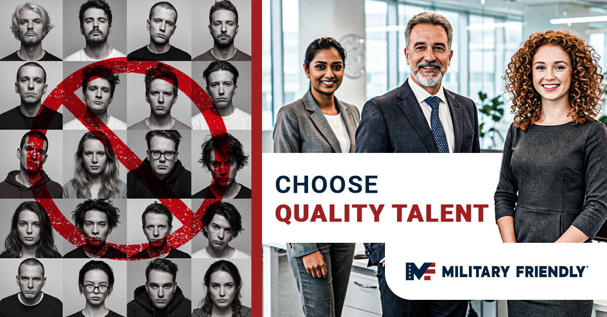 Military veterans are more than just employees – they are assets who bring a wealth of leadership experience to the table:

✔️ Proven Leadership
✔️ Resilience and Adaptability
✔️ Drive and Determination

➡️ Explore Stronger Talent: hubs.ly/Q03lF8zL0

#MilitaryTalent