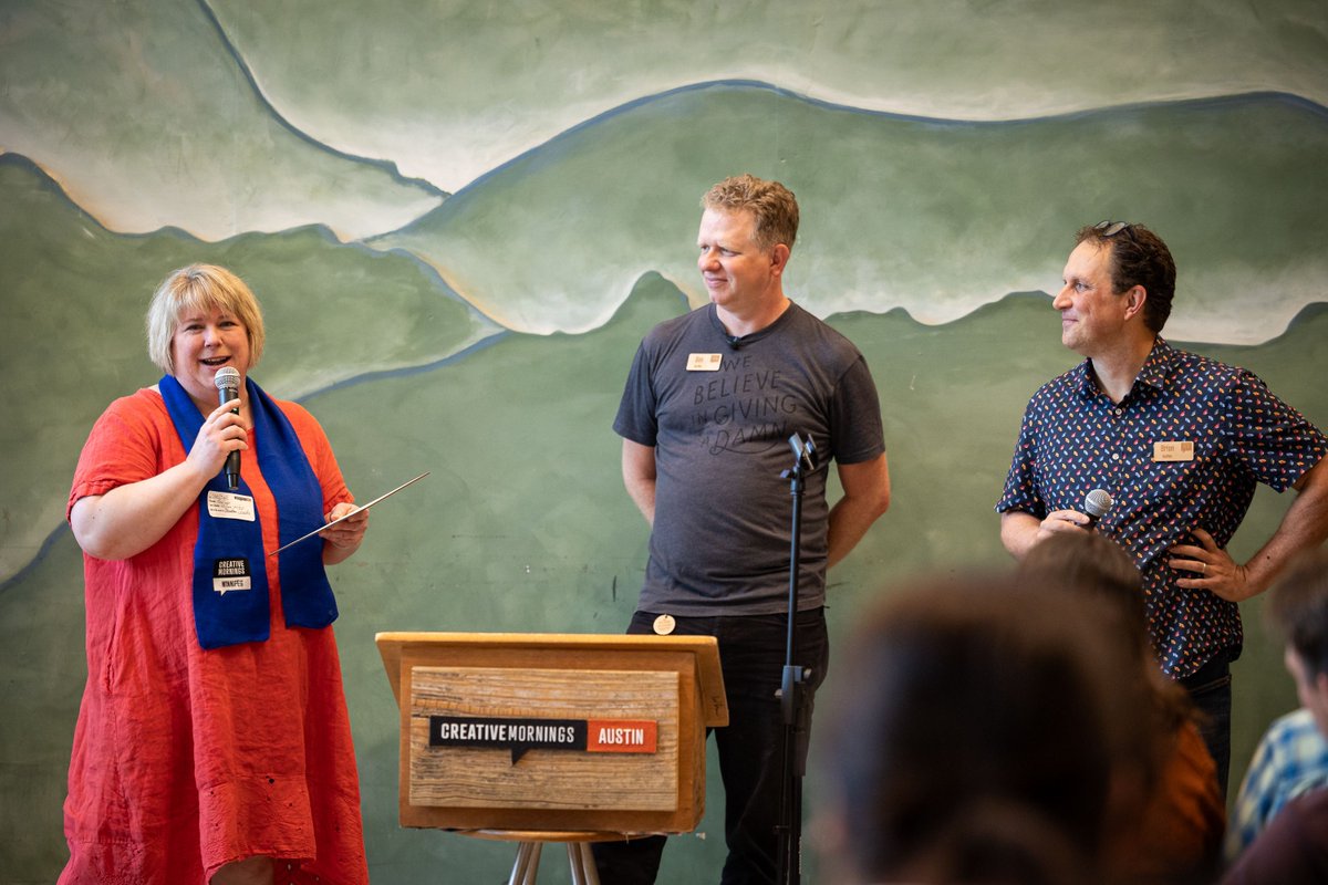 CM_Austin's tweet image. Our #CreativeMornings manifesto was read by the host of our Winnipeg chapter, Christine Watson at our April event. Thanks Christine! creativemornings.com/individuals/dr… 
📸 by Manny Pandya @manny_pandya #EveryoneIsWelcome #EveryoneIsCreative #CMATX #CMcrossroads @creativemorning