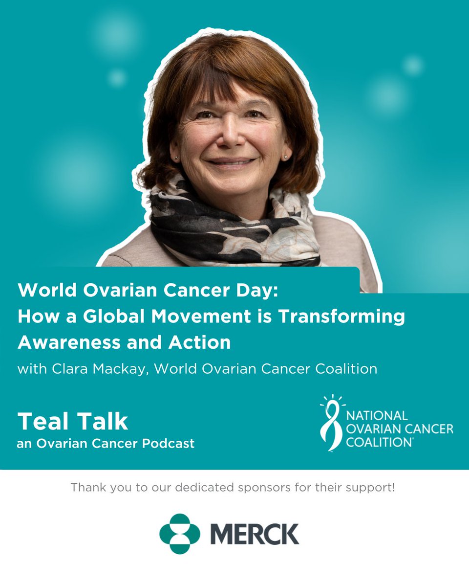 World Ovarian Cancer Day & WOCCoalition (@ovcancerday) on Twitter photo Check out <a href="/NOCC_National/">National Ovarian Cancer Coalition</a>'s special Teal Talk podcast episode featuring our CEO, Clara MacKay, where they discuss the story behind #WorldOvarianCancerDay
🔗 ovarian.org/teal-talk-worl…
#KnowOvarian #TealTalkPodcast #WOCD2025 #NoWomanLeftBehind Check out <a href="/NOCC_National/">National Ovarian Cancer Coalition</a>'s special Teal Talk podcast episode featuring our CEO, Clara MacKay, where they discuss the story behind #WorldOvarianCancerDay
🔗 ovarian.org/teal-talk-worl…
#KnowOvarian #TealTalkPodcast #WOCD2025 #NoWomanLeftBehind