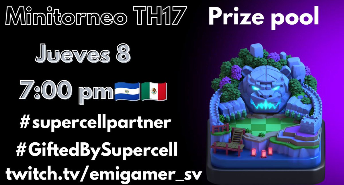 Holaaaa!!! ♥️
Están todos invitados 😍

 twitch.tv/emigamer_sv
🗣️Pasen la voz