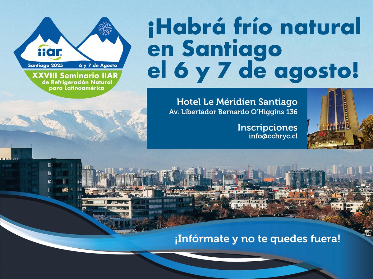 CCHRYC A.G. (@cchryc) on Twitter photo IIAR Chile 2025 🇨🇱
Ya están a la venta las entradas en cchryc.cl o escribiéndonos a 📧 info@cchryc.cl IIAR Chile 2025 🇨🇱
Ya están a la venta las entradas en cchryc.cl o escribiéndonos a 📧 info@cchryc.cl