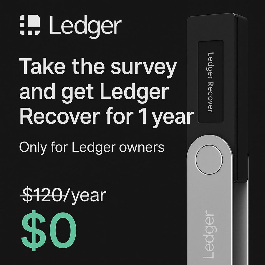 spsinghHNI's tweet photo. 🎁 FREE Ledger Nano alert!

It’s not an airdrop — it’s a real prize, no grind.

📝 Take a 1-minute survey and get a shot to win.

👉 https://t.co/uMWaWMQ0bN

#Web3Rewards #CryptoWin #LedgerDrop
#GameFi #PlayToEarn #BlockchainRewards #Web3 #HYPER #FreeAirdrop $HYPER #Airdrop #zelena #Tommavi #helevier 
#GrandeFratello #uzaksehir #Trump #sstvi #shailenzo #putin