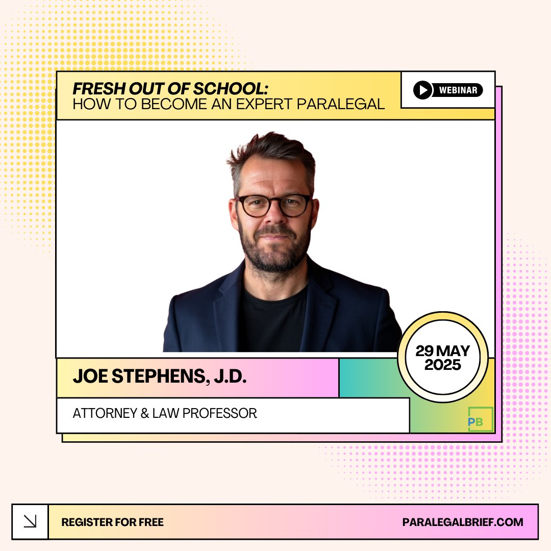 ParalegalBrief's tweet photo. Paralegals, do you have the initiative to anticipate needs &amp; master hidden firm dynamics? Join this webinar to get an insider's perspective into how you can become a strategic asset to your practice! https://t.co/R3ixTDkdnR

Sponsor: @Steno_Reporters #Paralegal #Attorney https://t.co/EdhstTXO3L