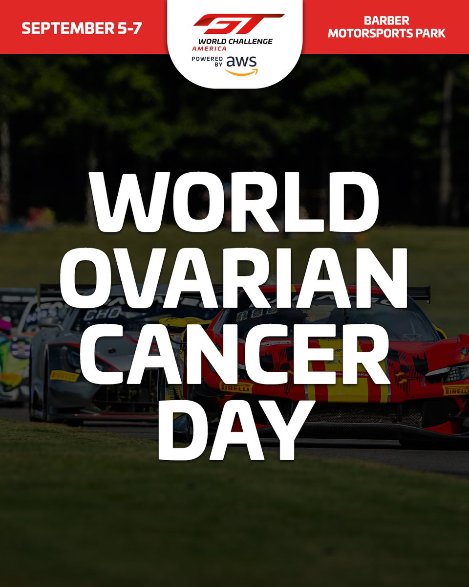 We're proud to recognize National Ovarian Cancer Day! 🩵  

Stay tuned for an exciting announcement in partnership with GT World Challenge America! 🚗💨

#GTBHM